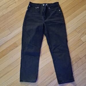 Madewell Straight Leg Jeans in Dark Gray